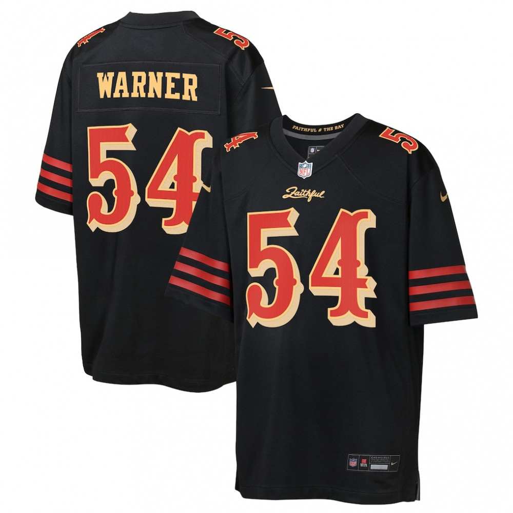 Fred Warner San Francisco 49ers Nike Youth 2025 Rivalries Collection Game Jersey - Black-GridironStore
